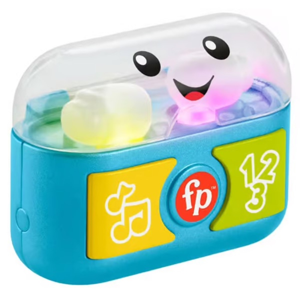 Fisher-Price Light-Up Learning Pop Toy in Blue, Yellow, Green, Red